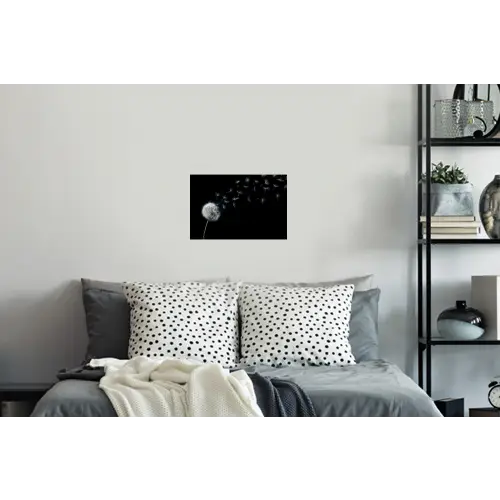 Paardenbloem - Zwart - Natuur Muursticker klein -slaapkamer