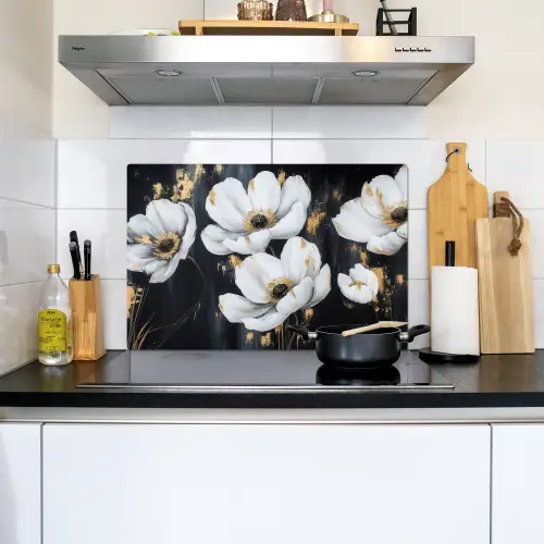 Bloemen - Wit - Abstract Inductie beschemer met haakjes klein -sfeer2
