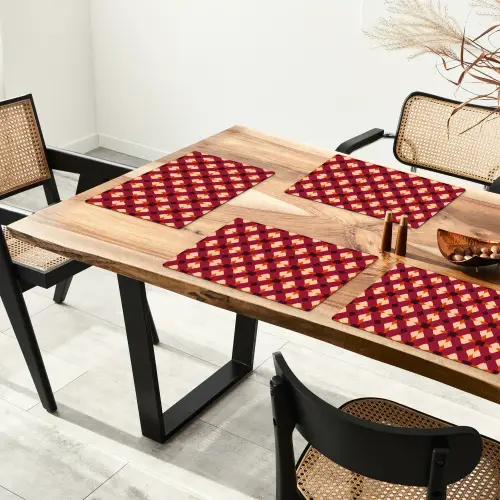 Retro - Patroon - Kleurrijk Placemat vinyl groot 368 -zzsfeer4_Kitchenyeah-website