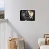 Vrouw - Bladgoud - Zwart - Goud - Luxe tuinposter los doek klein -sfeer8