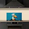Toekan - Papegaai - Vogel - Koksmuts keuken achterwand spatscherm klein -sfeer1