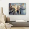 Zeilboot - Zon - Pier - Hout canvas 2cm klein -sfeer6