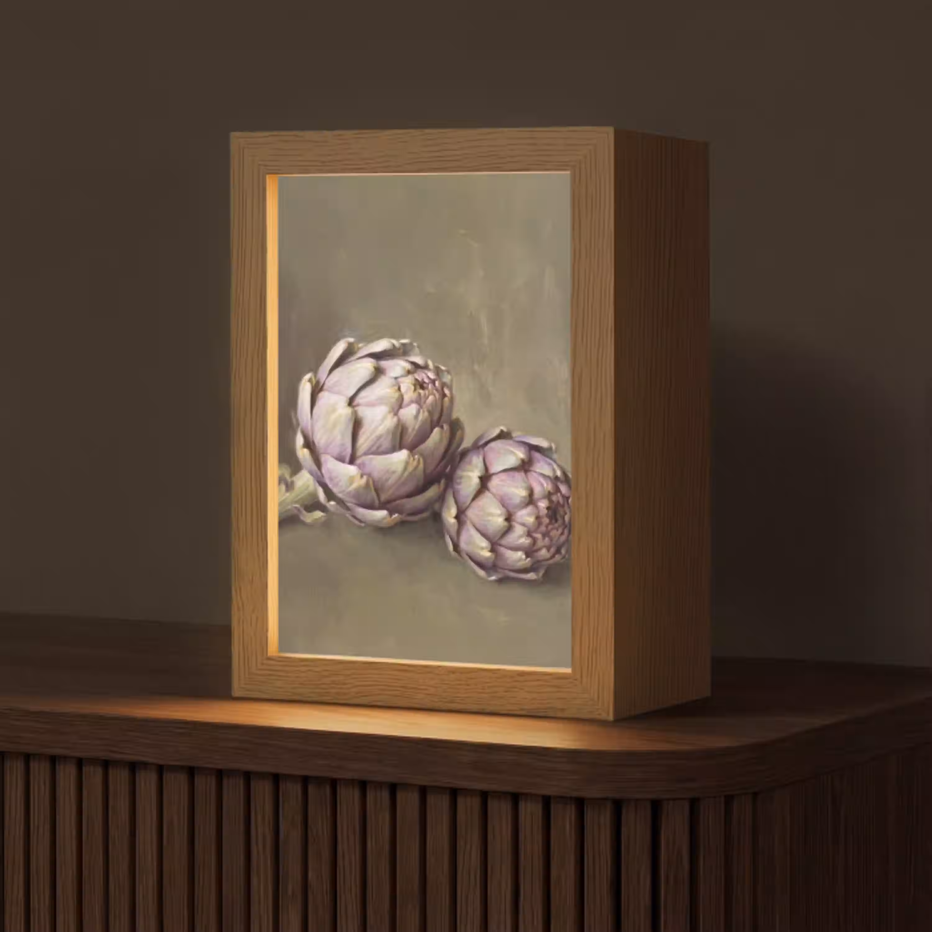 Groente - Stilleven - Schilderij Light Box met kabel (Tafellamp) klein -z3d_website
