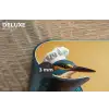 Ijsvogel - Pilaar - Koksmuts - Vogel Placemat vinyl groot -closeup