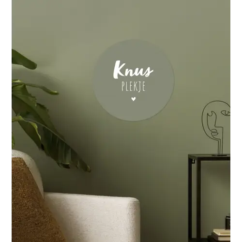 Spreuken - Knus plekje - Tekst - Zomer Wandcirkel behangsticker klein -sfeer2