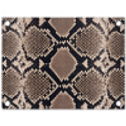 Slangenprint - Python - Bruin tuinposter los doek klein -3d