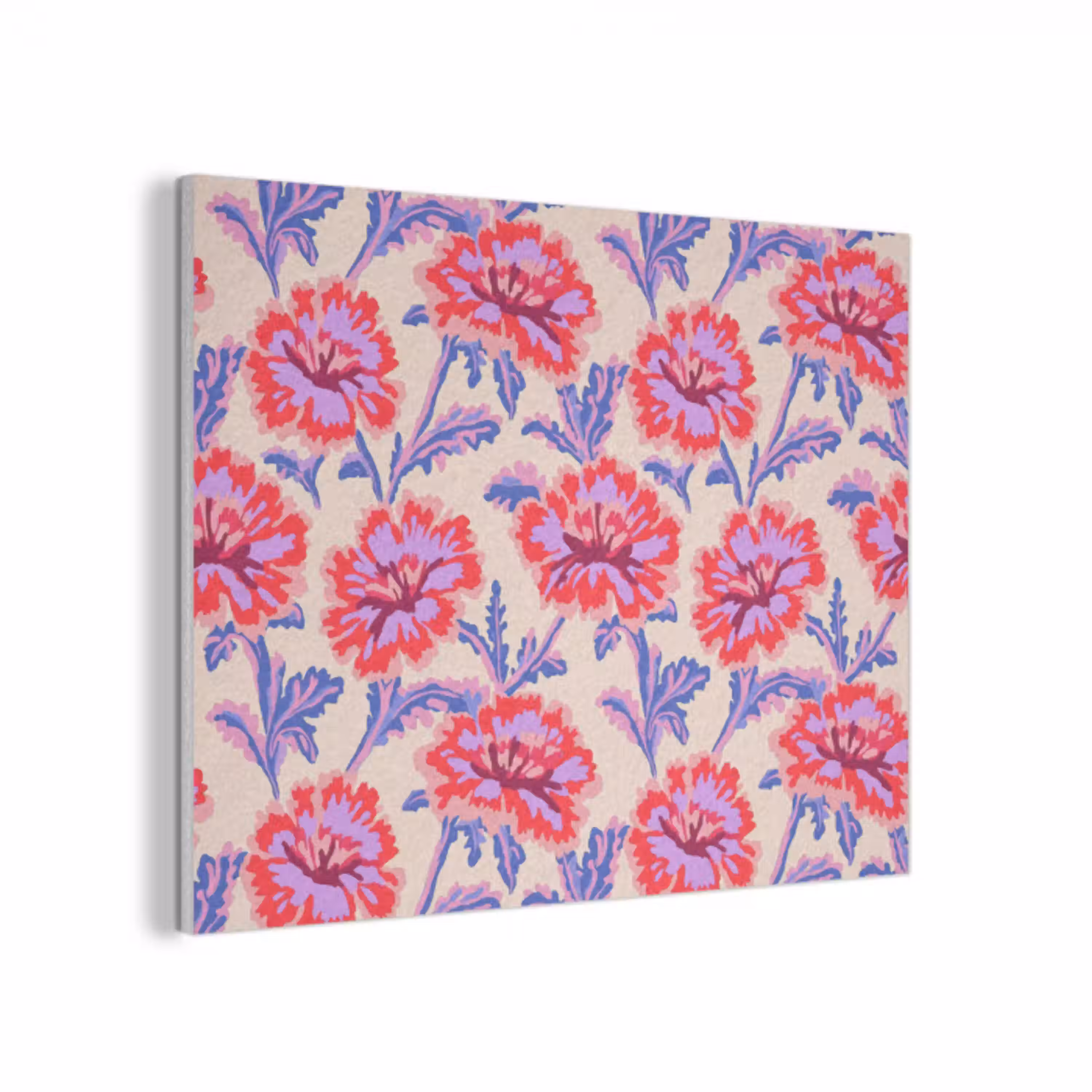 Bloemen - Patroon - Meerkleurig PET vilt klein 837 -3d