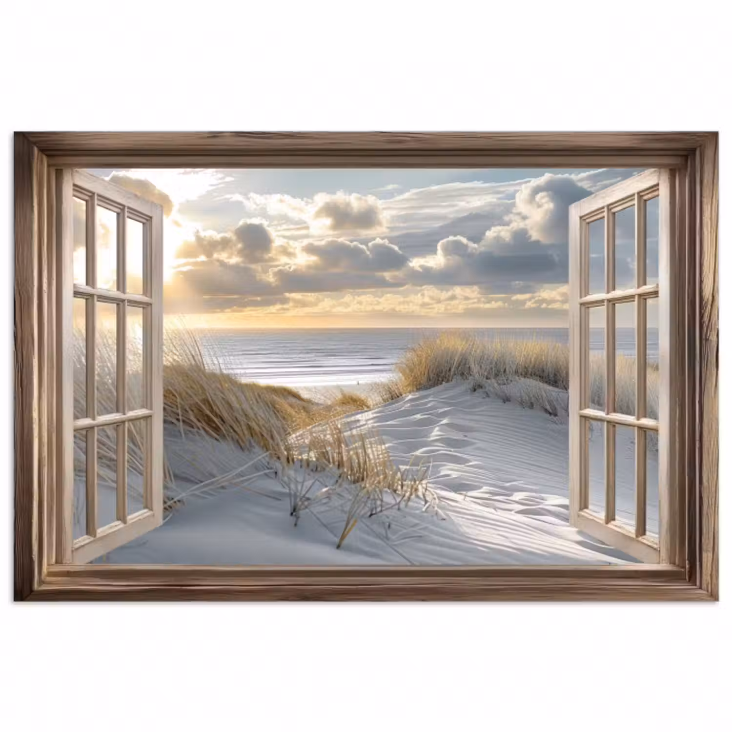 Poster - Ausblick - Strand - Dünen - Meer - Natur