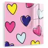 Hartjes - Valentijn - Patroon - Kleurrijk plexiglas 5mm klein -zzzproduct_nieuw