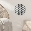Vorm - Zwart - Wit - Vlekken Wandcirkel plexiglas klein 852 -sfeer5