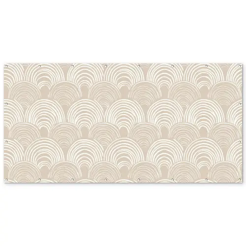Golven - Structuur - Beige Balkonbeschermer Duitsland klein 596 -zz_3d
