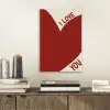 Loveyou - Rood - Hart aluminium wit klein -sfeer1