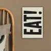 Eten - zwart - Japandi - Wit canvas 2cm klein -sfeer3