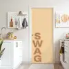 Swag - Bruin - Beige deurposter klein -sfeer5