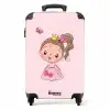 Prinsesje roze Koffer - NBS - Handbagage middel -productfoto_recht