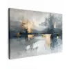 Kunst - Grijs - Goud - Abstract canvas 2cm klein -z3d