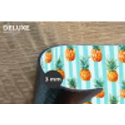 Ananas - Strepen - Groen Placemat vinyl groot 368 -closeup