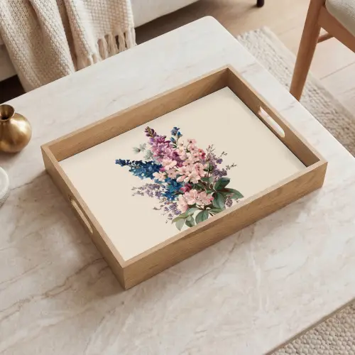Boeket - Beige - Harmonieus - Subtiel Dienblad Rechthoek middel -sfeer1