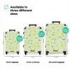 Bouwkranen en timmergereedschap op mintgroene achtergrond NBS - Handbagage koffer - Kinderen Unisex middel zzzzzzVergelijking_3EN