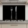 Vork - Mes - Zilver keuken achterwand spatscherm klein -3d_website