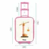 Torenkraan - Getekend - Oranje Kinderkoffer - Roze klein -productfoto_formaten