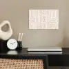 Decoratief - Labyrint - Beige poster papier klein -sfeer1