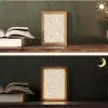 Minimalistisch - Patroon - Terracotta Light Box met kabel (Tafellamp) klein 925 -sfeer3