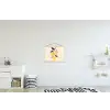 Citroenen - Felgeel - Tak - Bladeren textielposter latten blank klein -kinderkamer