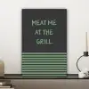 Quote - Groen - Grill - Zomer canvas 2cm klein -sfeer6