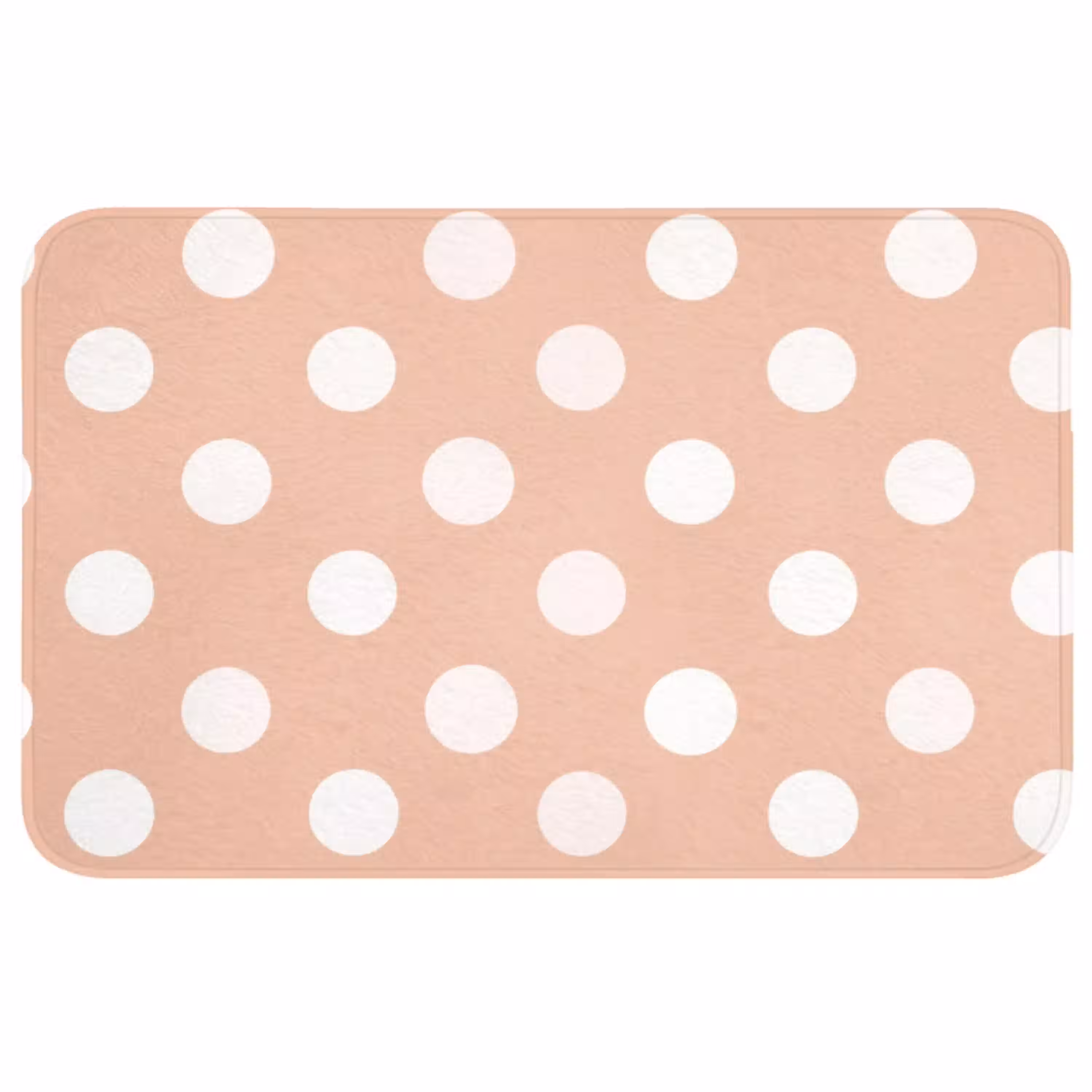 Klassiek - Polka - Perzik Badmat middel 997 -3d