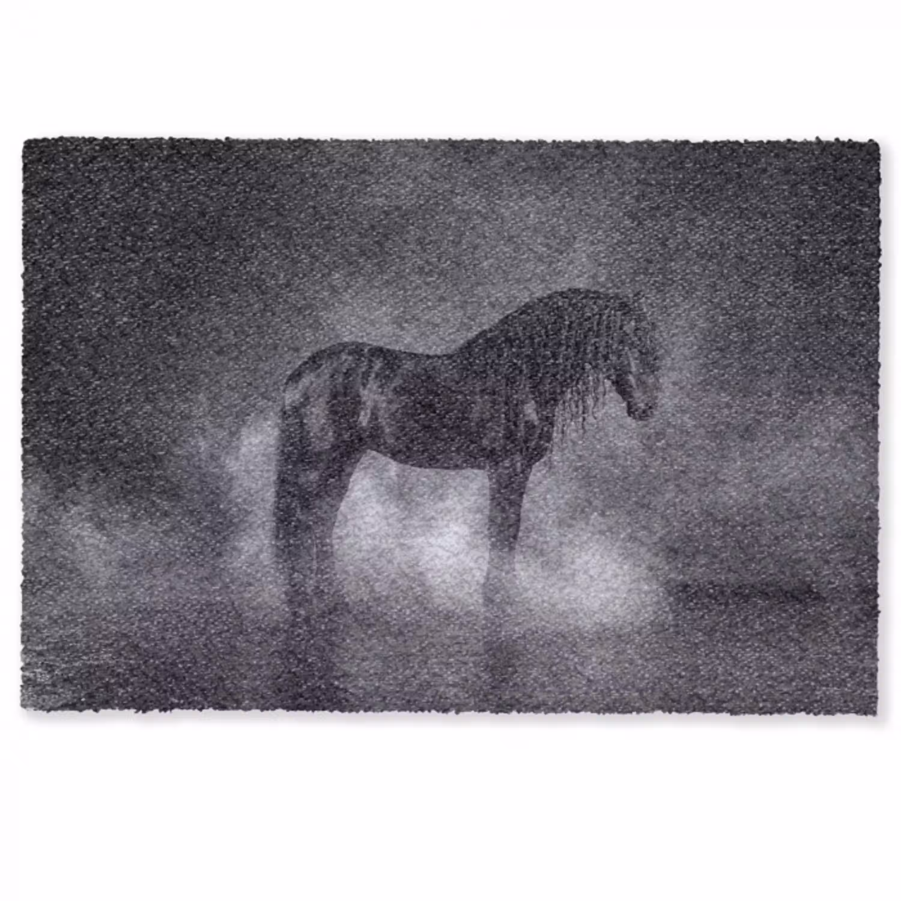 Paard - Magisch - Zwart Deurmat klein -zkaufland3d