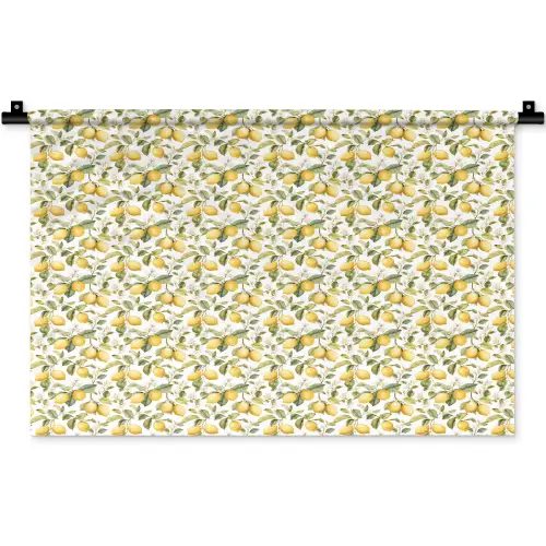Frans - Citroen  - Geel - Groen Wandkleed katoen klein 269 -zz3d