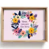 Bloemenkrans - Kleurrijk - Moeder Dienblad Rechthoek middel -z3d_shopping