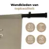Olifant - Witte bloemen - Kindvriendelijk Wandkleed katoen klein -sfeer2