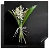 Lelietjes van dalen - Bloemen - Stilleven - Flora Inductie beschermer vinyl 3mm middel -3d