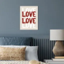 Love - Rood - Tekst poster papier klein -sfeer2