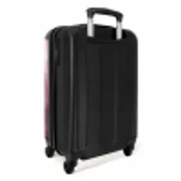 Landschap - Mistig - Roze NBS - Handbagage koffer - Volwassenen Unisex middel -achterkant