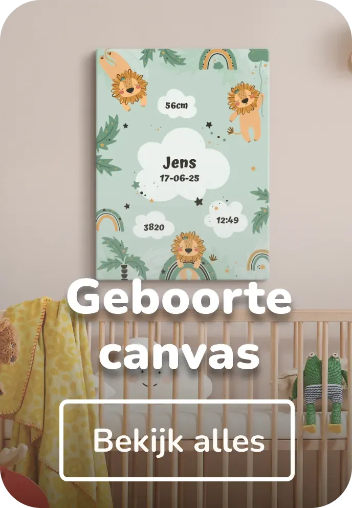 Geboorte canvas