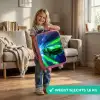 Raceauto - Felgroen - Lichtstralen - Snelheid Kinderkoffer - Roze klein -sfeer2_NL