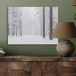 Bos - Sneeuw - Pad - Winter - Stilte PET vilt klein -sfeer2