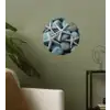 Zeesterren - Stenen - Wit Wandcirkel behangsticker klein -sfeer2