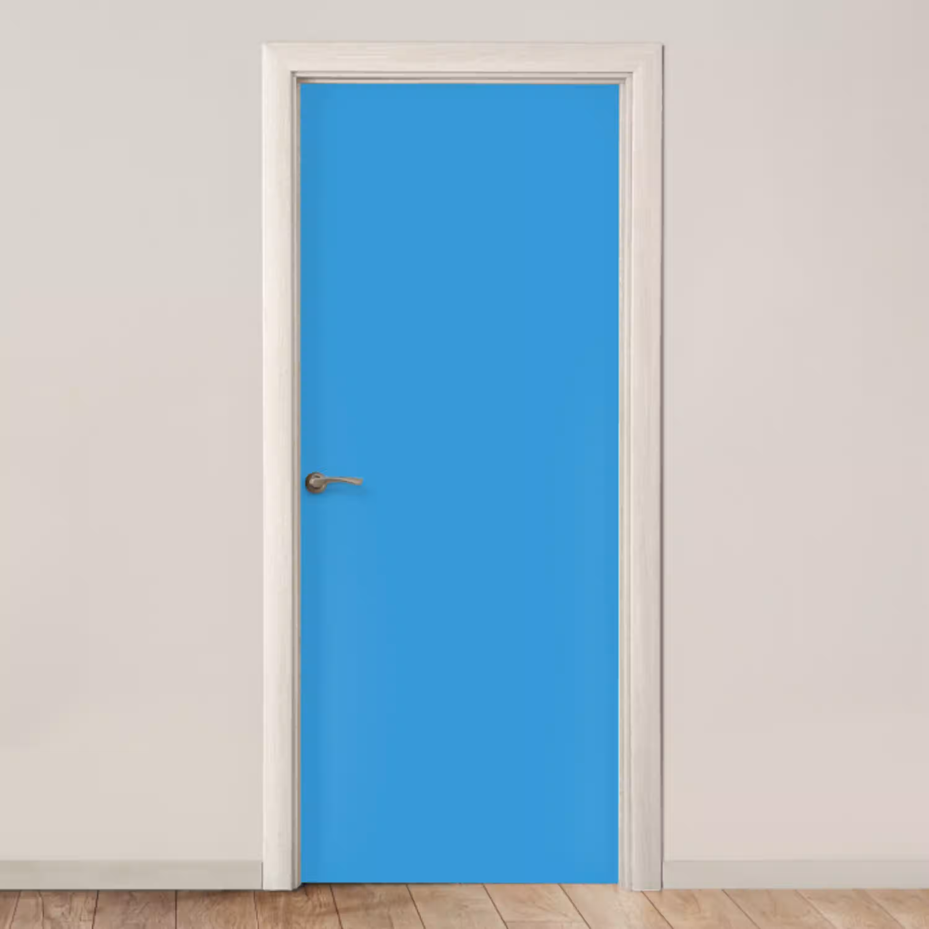 Cerulean - Breeze - Blauw deurposter klein 289 -3d_beige