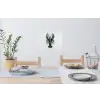 Kreeft - Glossier - Groen - Wit Muursticker klein -eettafel