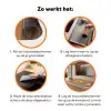 Yee haw - Bruin - Minimalistisch Inductie beschermer vinyl 3mm klein -zzzzzzz-td-werking