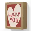 Lucky - Hart - Rood Light Box met kabel (Wandlamp) klein -3d