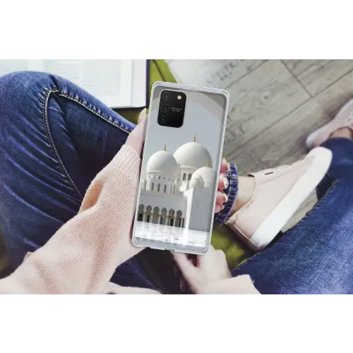 Witte koepels - Helderblauwe lucht - Islamitisch Telefoonhoesje Samsung Galaxy S10 Lite klein -handS10Lite