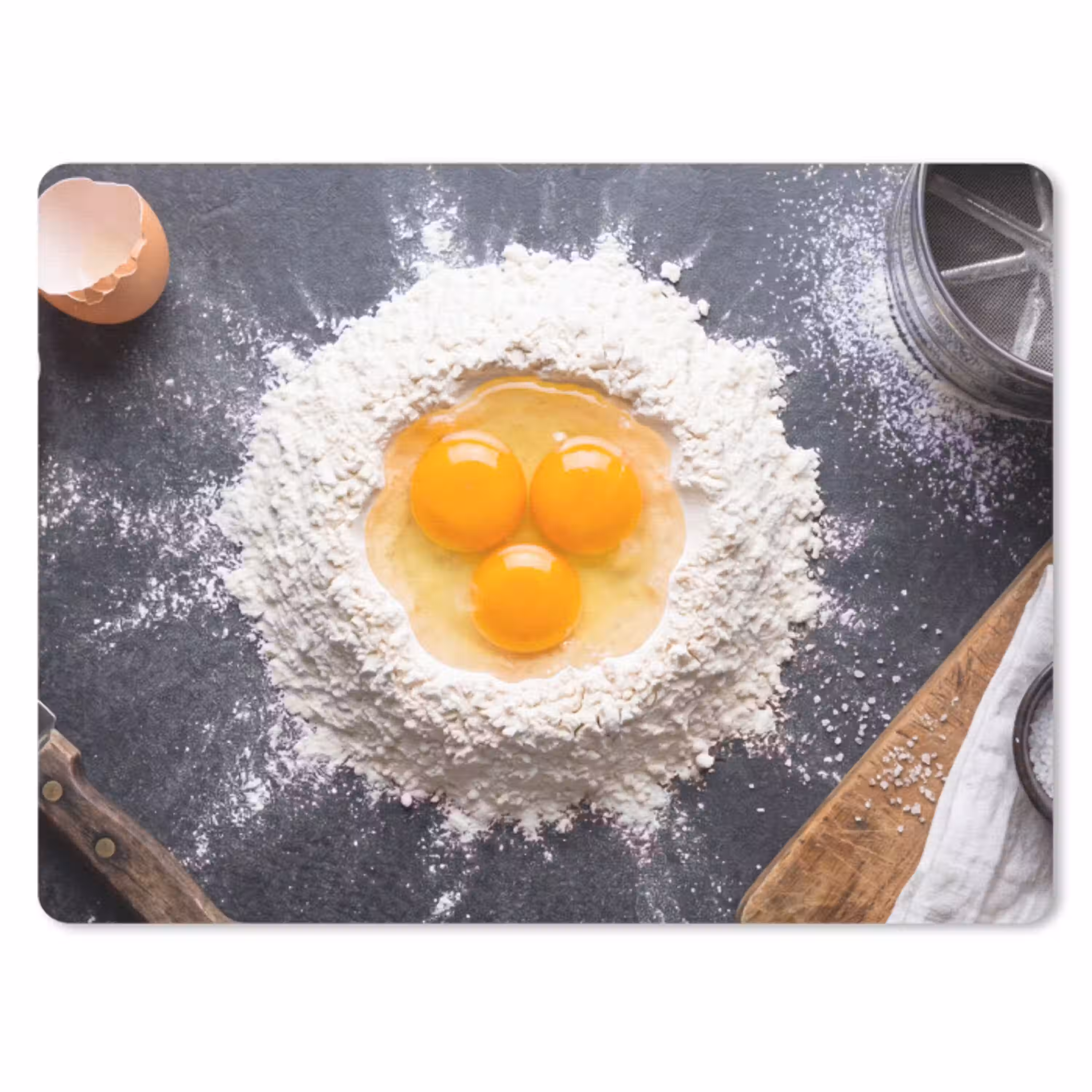 Eten - Bakken - Keuken muismat rubber klein -3d