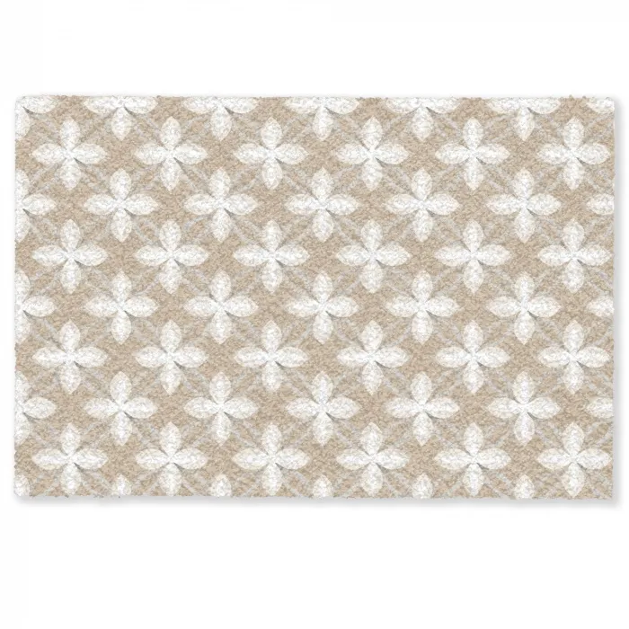 Patroon - Symmetrisch - Beige Deurmat klein 898 -zkaufland3d