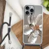 Bloem - Glazen - Doorzichtig Hoesje iPhone 16 Pro Max met koord klein -sfeer4