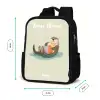 Otter - Strandbal - Water Rugzak - Zwart middel -productfoto_formaten